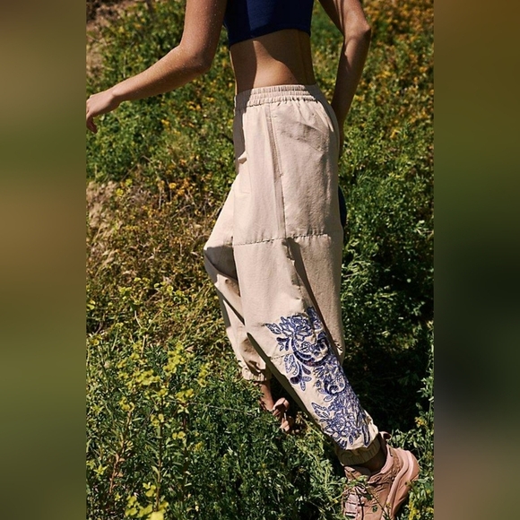 NWOT FP Movement Baller Embroidered Pants - Picture 3 of 8